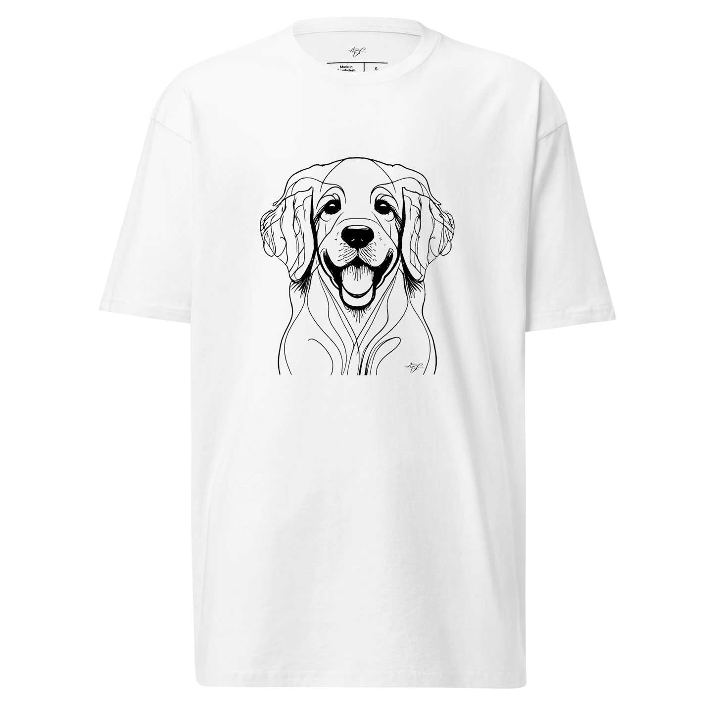 T-shirt poids lourd premium Golden Whisper