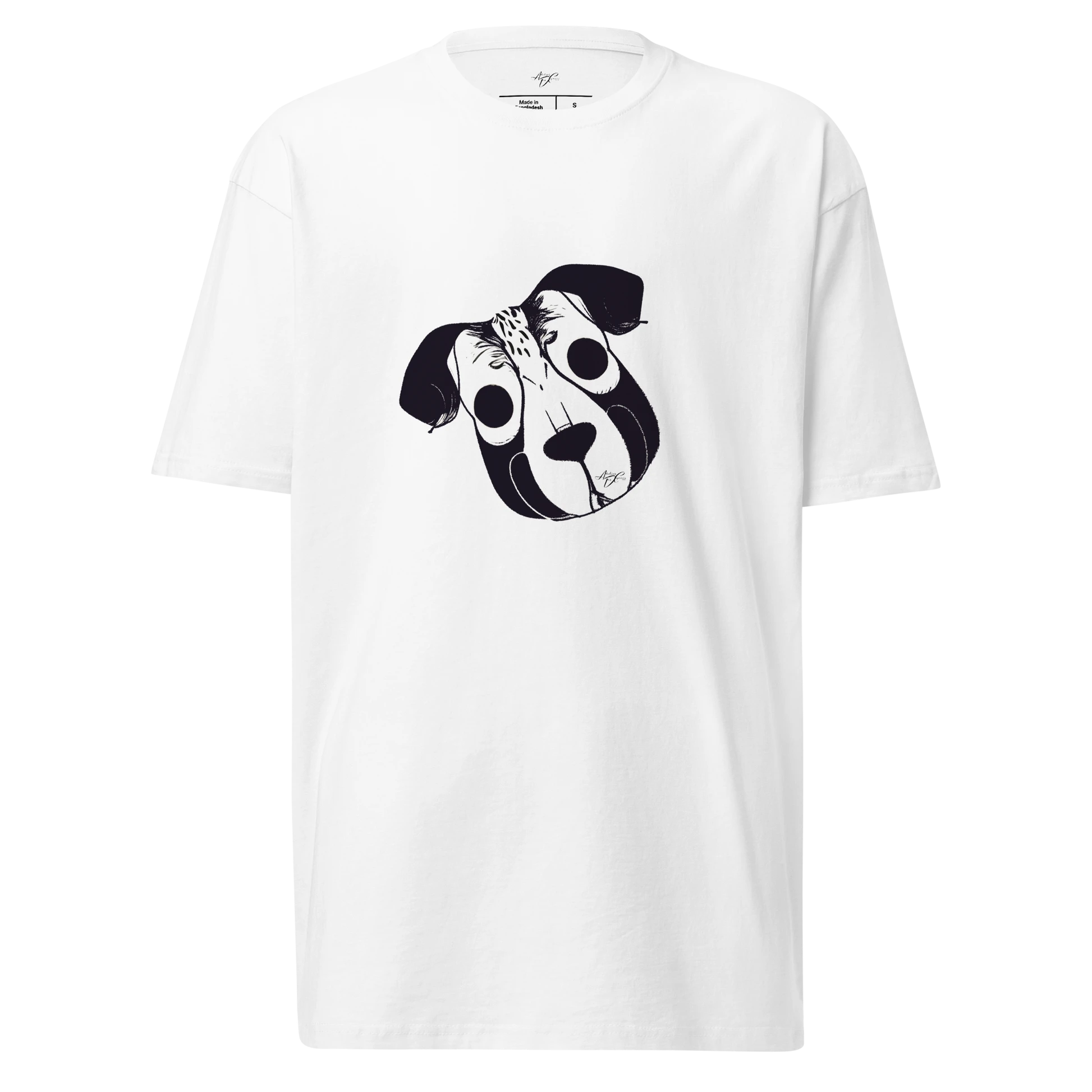 T-shirt épais de qualité supérieure Puppy Portrait