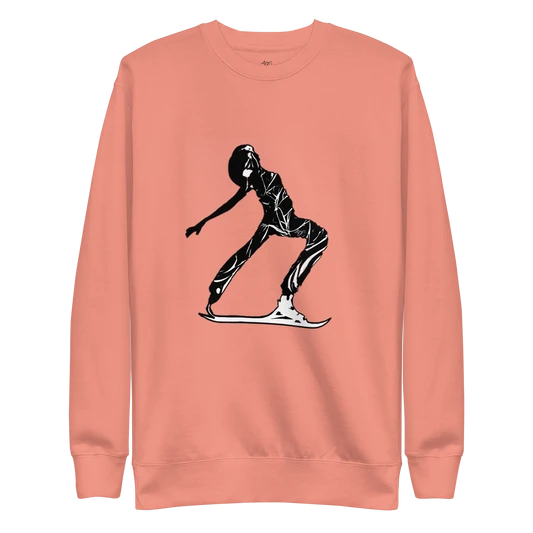 Silhouette Skier Unisex Premium Sweatshirt