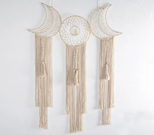 Bohemian Chic Hand-Knotted Macramé Wall Hanging