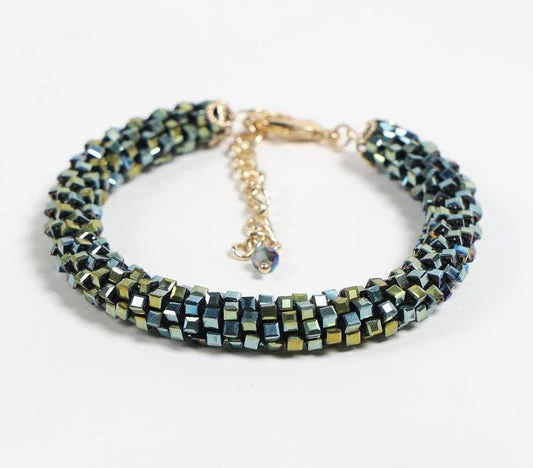 Bohemian Elegance Crystal Bead Bracelet