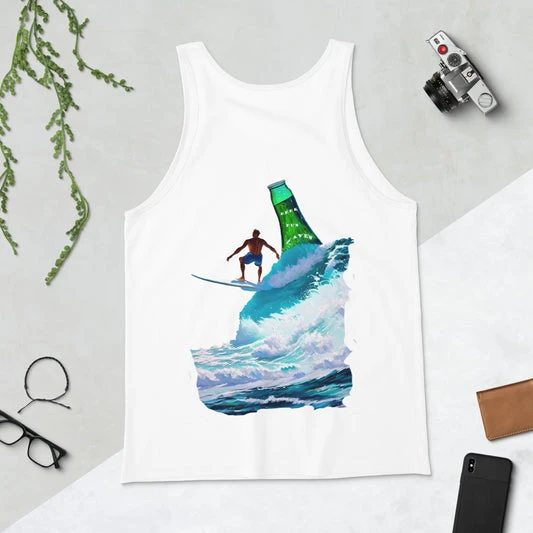 Beer, Waves & Fun  -Unisex Tank Top