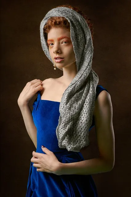 The Heirloom Red: A Hand-Knitted Lambswool Shawl from North India