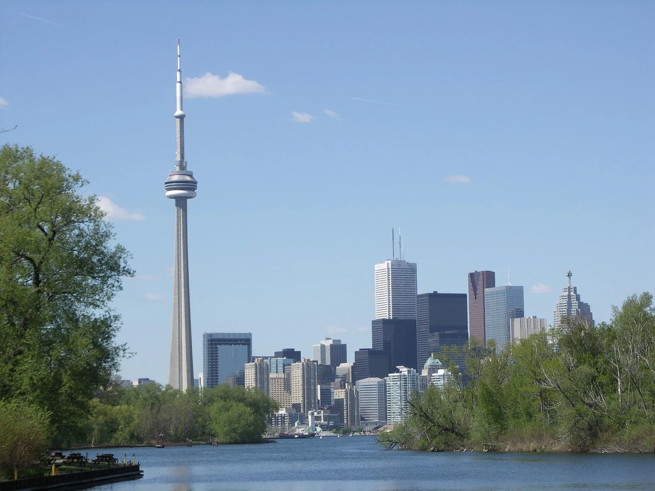 Beyond Glass: Toronto's Chromatic Canvas by Le Boulanger - Wood Print